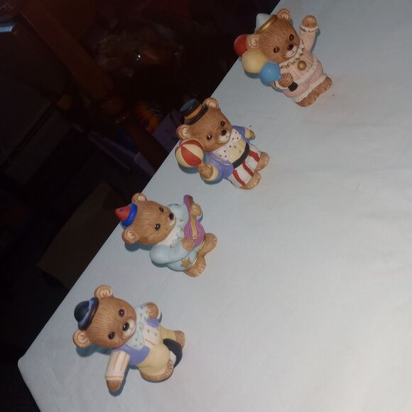 Homco Other - Homco Circus Bear Figurines #1449 Set of 4 Vintage Clown Bears w/ Stickers